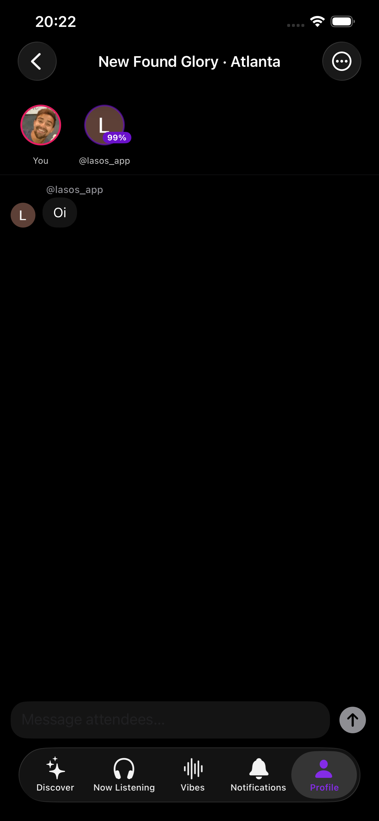 Concert chat thread